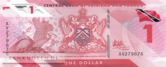 Trinidad and Tobago - 1  Dollar - polymer (#060_UNC)