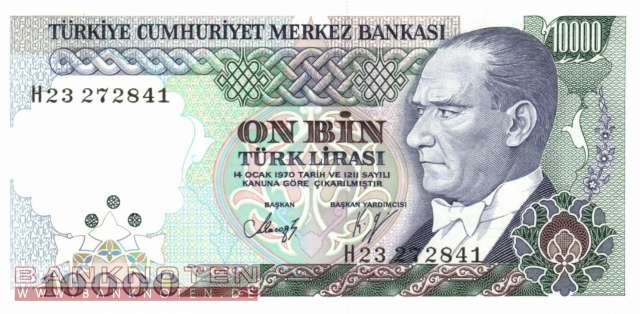 Türkei - 10.000  Lira (#199c_UNC)