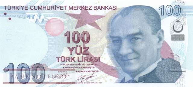 Turkey - 100  Lira (#226c_UNC)