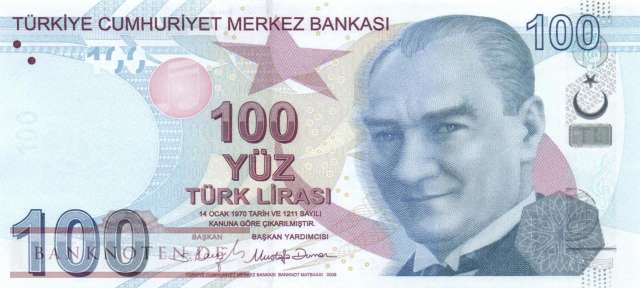 Turkey - 100  Lira (#226e_UNC)