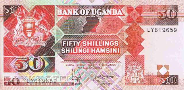 Uganda - 50  Shillings (#030c-94_UNC)