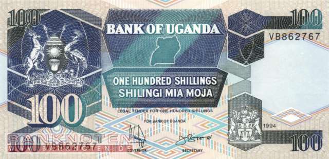 Uganda - 100  Shillings (#031c-94_UNC)