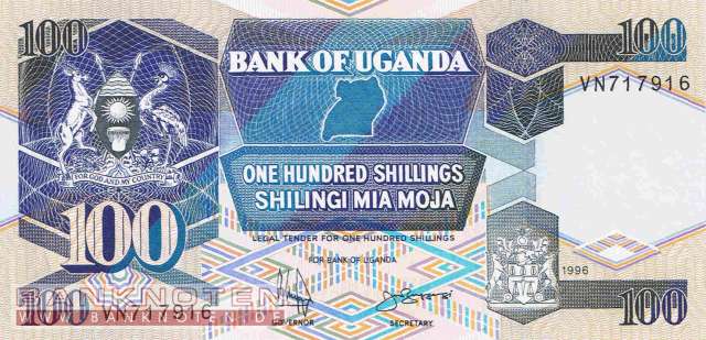 Uganda - 100  Shillings (#031c-96_UNC)
