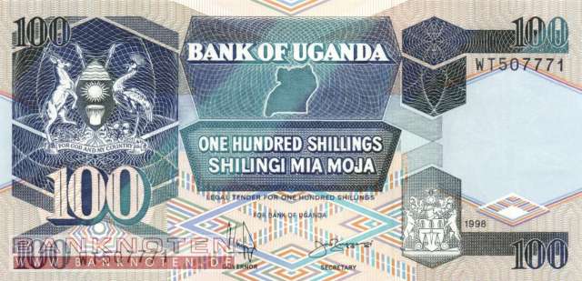 Uganda - 100  Shillings (#031c-98_UNC)