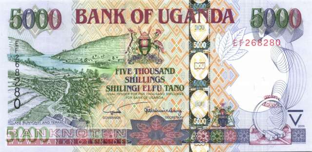 Uganda - 5.000  Shillings (#044b_UNC)