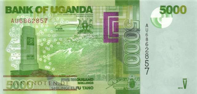 Uganda - 5.000  Shillings (#051c_UNC)