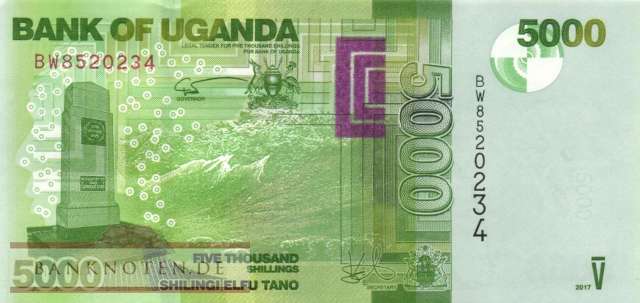 Uganda - 5.000  Shillings (#051e_UNC)