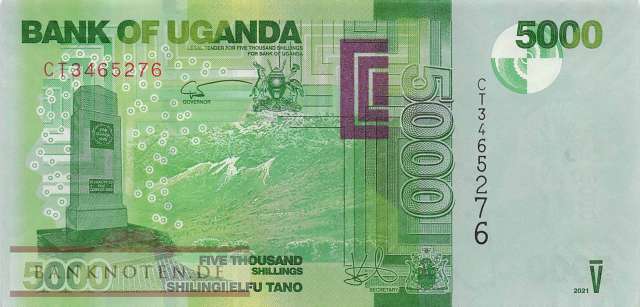 Uganda - 5.000  Shillings (#051g_UNC)