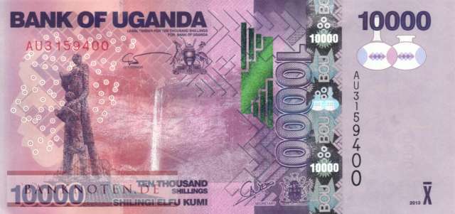 Uganda - 10.000  Shillings (#052c_UNC)