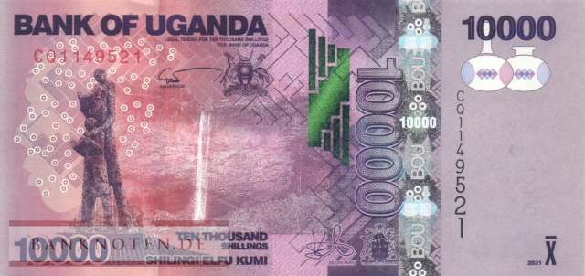 Uganda - 10.000  Shillings (#052g_UNC)