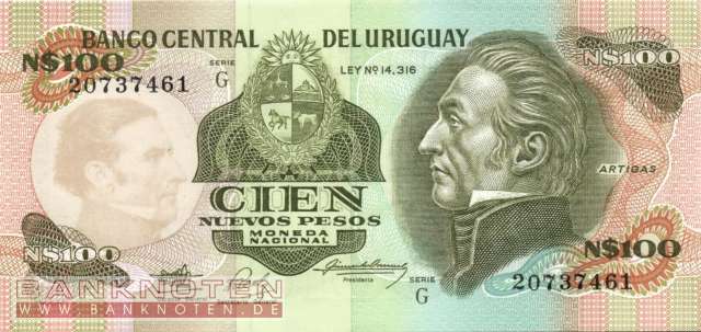 Uruguay - 100  Nuevos Pesos (#062A_UNC)