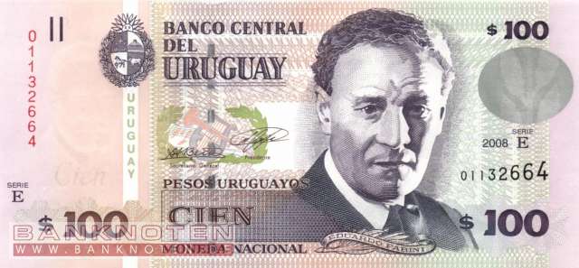 Uruguay - 100  Pesos Uruguayos (#088a_UNC)