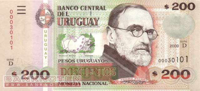 Uruguay - 200  Pesos Uruguayos (#089b_UNC)