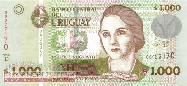 Uruguay - 1.000  Pesos Uruguayos (#091c_UNC)