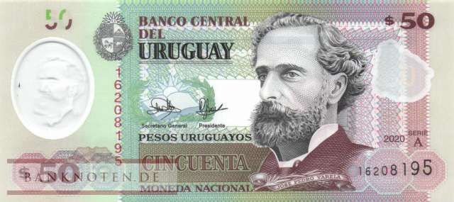 Uruguay - 50  Pesos Uruguayos (#102a_UNC)