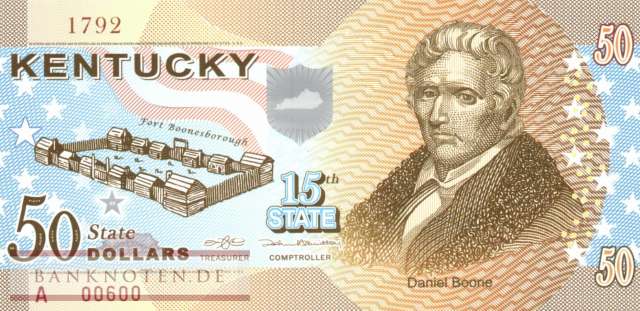 USA - Kentucky - 50  Dollars - Fantasiebanknote - Polymer (#1015_UNC)