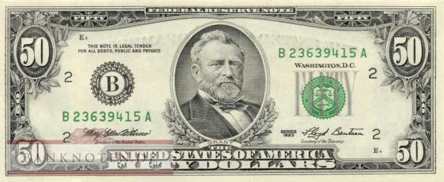 USA - 50  Dollars (#494-B_UNC)
