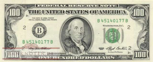 USA - 100  Dollars (#495-B_UNC)