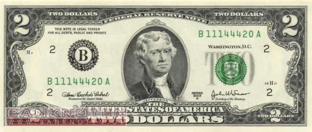 USA - 2  Dollars (#516b-B_UNC)