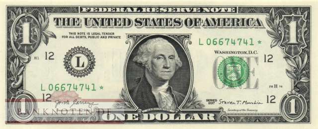 USA - 1  Dollar - Ersatzbanknote (#544-L-R_UNC)