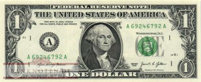 USA - 1  Dollar (#549-A_UNC)
