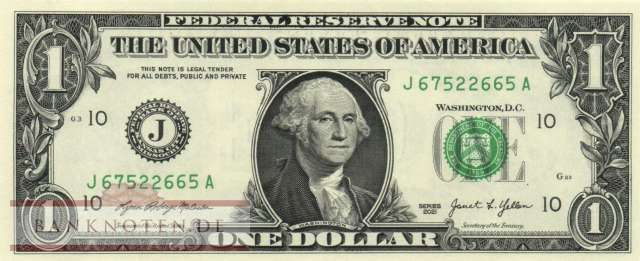 USA - 1  Dollar (#549-J_UNC)