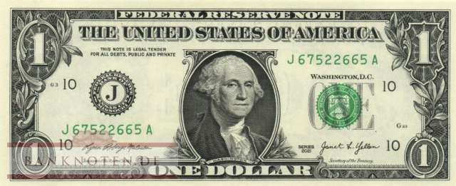 USA - 1  Dollar (#549-J_UNC)