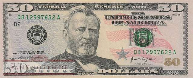 USA - 50  Dollars (#554-B_UNC)