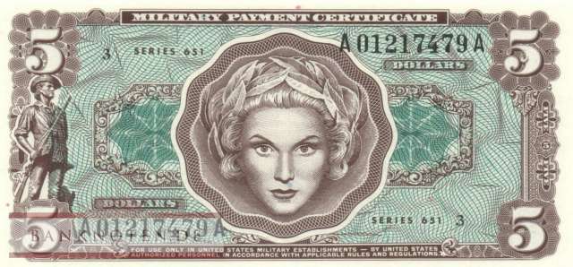 USA - 5  Dollars (#M73_UNC)