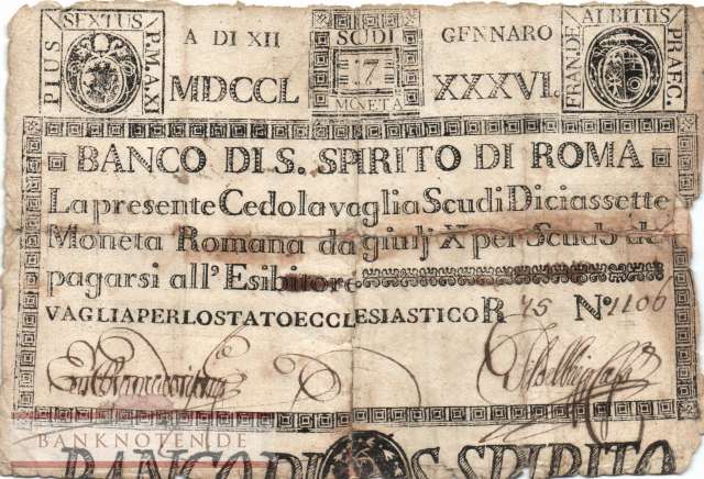 Vatican - 17  Scudi (#S391_G)