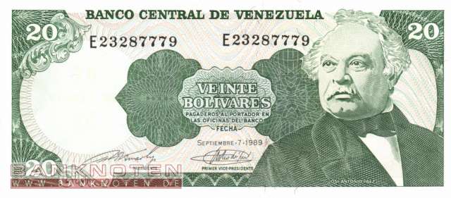 Venezuela - 20 Bolivares (#063b_UNC)