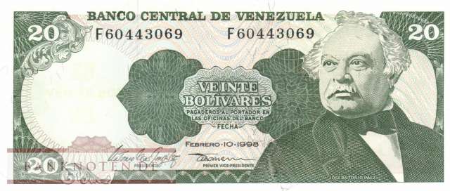 Venezuela - 20  Bolivares (#063f_UNC)