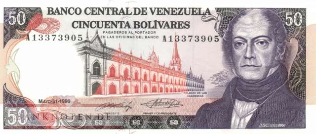 Venezuela - 50  Bolivares (#065c_AU)