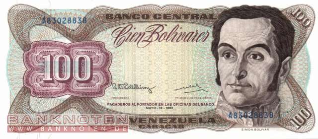 Venezuela - 100 Bolivares (#066d_UNC)