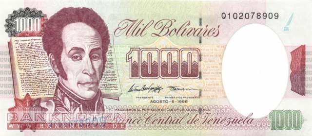 Venezuela - 1.000  Bolivares (#076d_UNC)