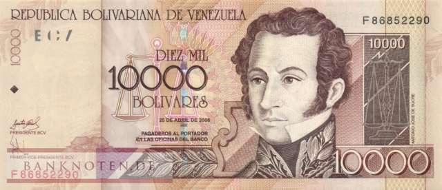 Venezuela - 10.000  Bolivares (#085e_UNC)