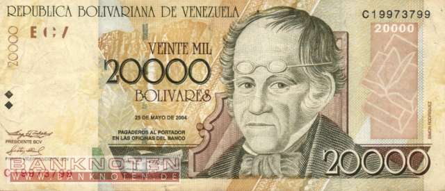 Venezuela - 20.000  Bolivares (#086b_F)