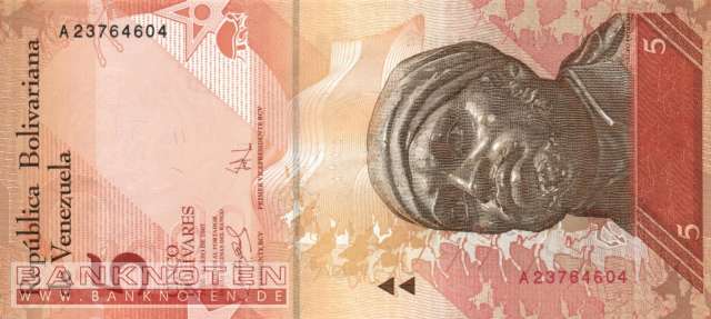 Venezuela - 5  Bolivares (#089a_UNC)