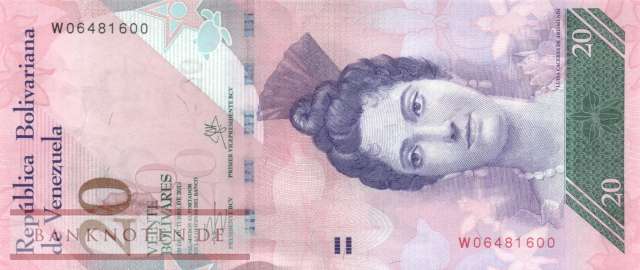 Venezuela - 20  Bolivares (#091f_UNC)