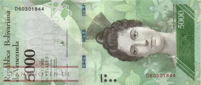Venezuela - 5.000  Bolivares (#097c_UNC)