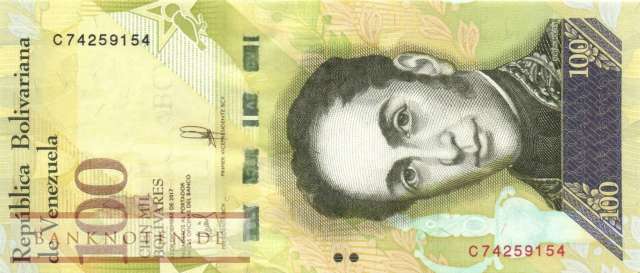 Venezuela - 100.000  Bolivares (#100b4_UNC)