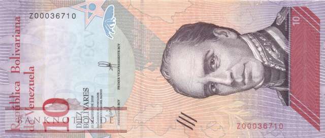 Venezuela - 10  Bolivares - Ersatzbanknote (#103r_UNC)
