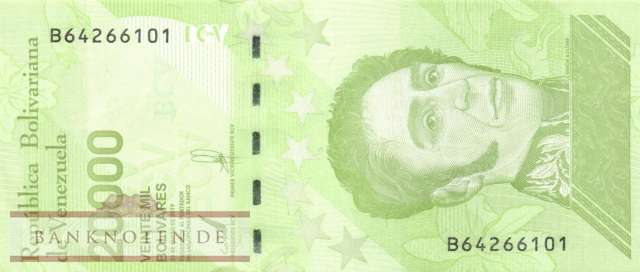 Venezuela - 20.000  Bolivares (#110b_UNC)