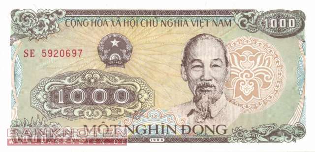 Vietnam - 1.000  Dong (#106a-2_UNC)
