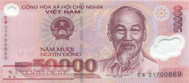 Vietnam - 50.000  Dong (#121o_UNC)