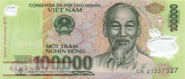 Vietnam - 100.000  Dong (#122r_UNC)