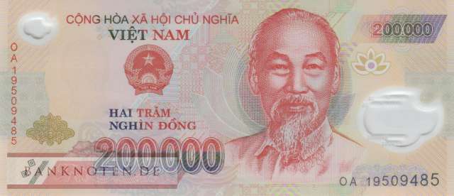 Vietnam - 200.000  Dong (#123j_UNC)