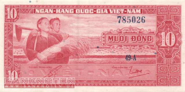 Vietnam, South - 10  Dong (#005a_AU)