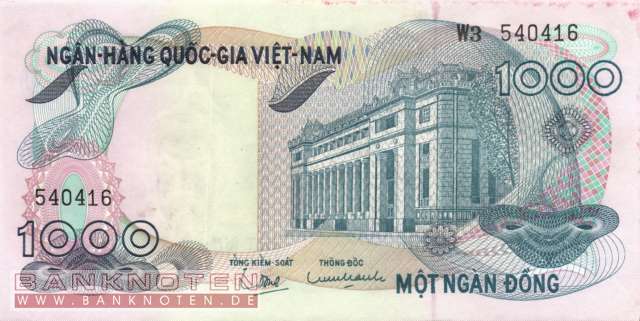 Vietnam, South - 1.000  Dong (#029a_XF)