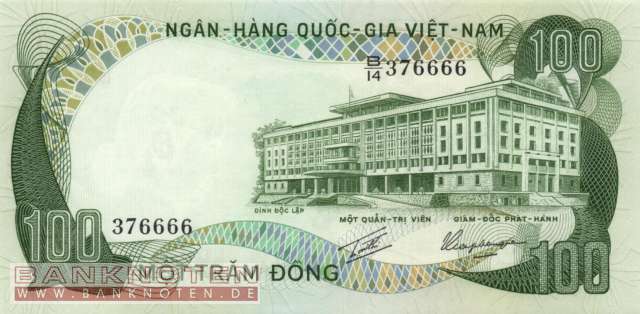 Vietnam, South - 100  Dong (#031a_UNC)